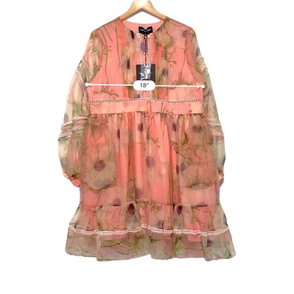 Cynthia Rowley Pink Floral Mini Dress - Picture 8 of 12